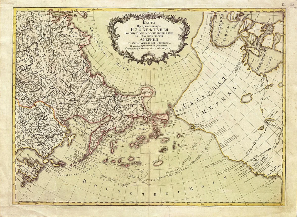 Карта Северо-Восточной Евразии после экспедиций Беринга.jpg